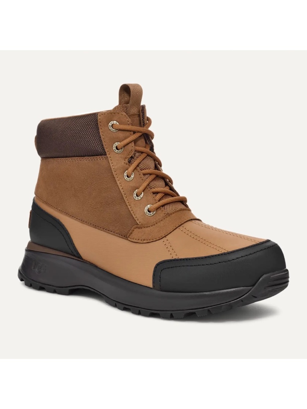New UGG Men's Emmett Duck Boot Chestnut Waterproof Sz 10